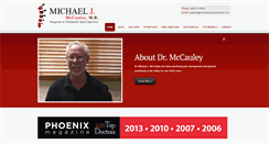 Desktop Screenshot of mccauleypaincenteraz.com